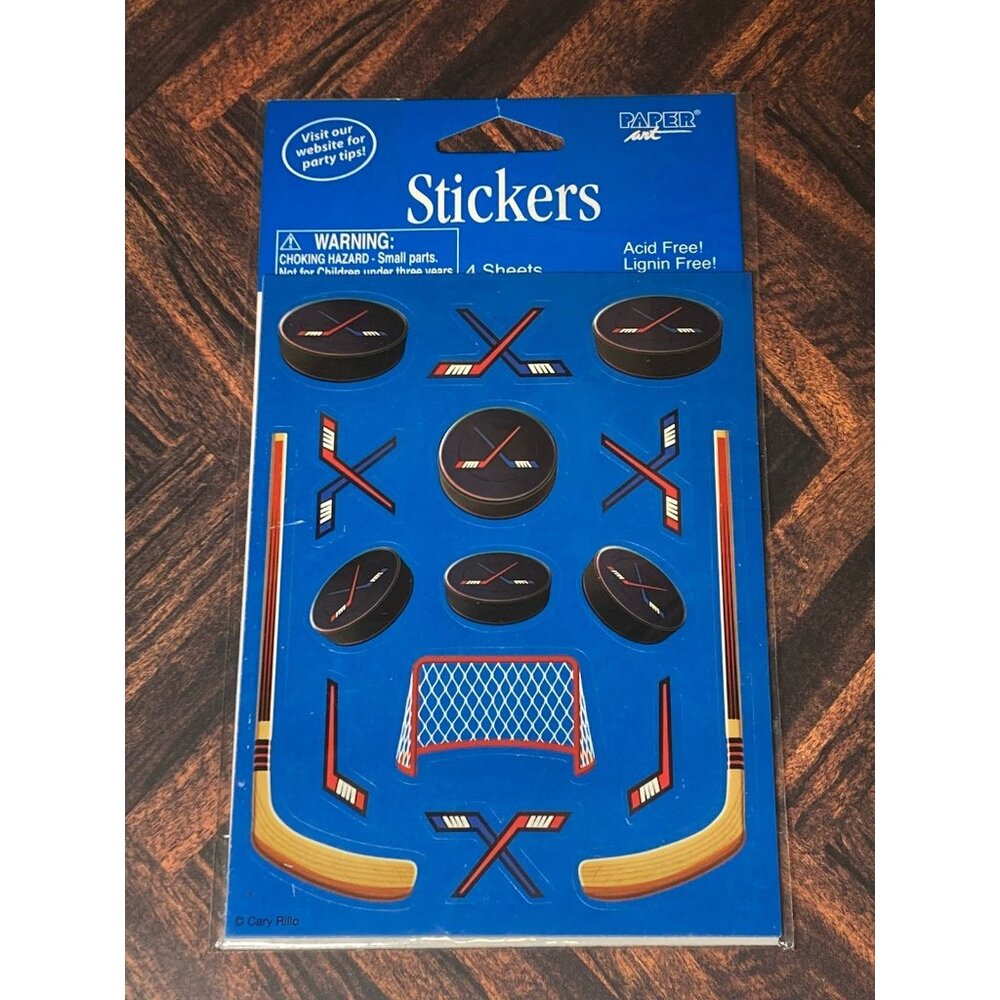 Creative Converting Ice Hockey Sports Stickers for scrapbooking / crafts